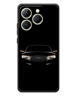 Чехол для Realme 15T с картинкой «Audi — ночной контур»