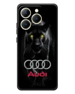 Чехол для Realme 15T с картинкой «Пантера и Audi»