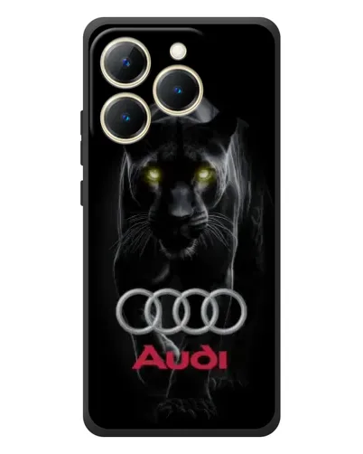 Чехол для Realme 15T с картинкой «Пантера и Audi» Чехол для Realme 15T с картинкой «Пантера и Audi»