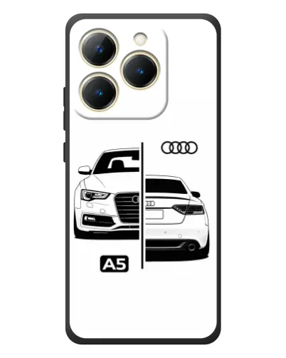 Чехол для Realme 15T с картинкой «Audi — контрастный дизайн» Чехол для Realme 15T с картинкой «Audi — контрастный дизайн»