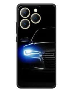 Чехол для Realme 15T с картинкой «Неоновый взгляд Audi»