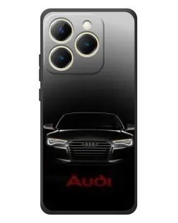 Чехол для Realme 15T с картинкой «Audi — градиентный контур»