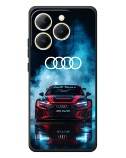 Чехол для Realme 15T с картинкой «Audi Sport — неон»