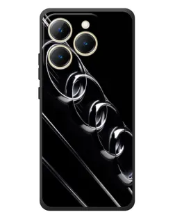 Чехол для Realme 15T с картинкой «Audi — абстрактные кольца»