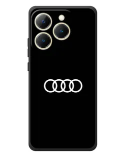 Чехол для Realme 15T с картинкой «Audi White Logo»