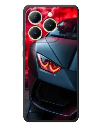 Чехол для Realme 15T с картинкой «Lamborghini красное сияние»