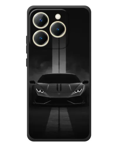 Чехол для Realme 15T с картинкой «Lamborghini симметрия дорог»