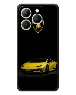 Чехол для Realme 15T с картинкой «Lamborghini желтый акцент»