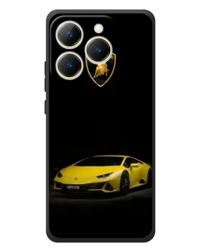 Чехол для Realme 15T с картинкой «Lamborghini желтый акцент»