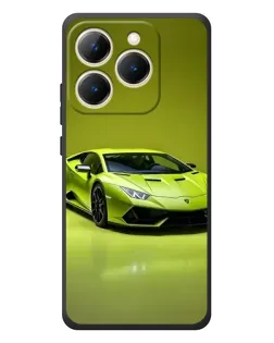 Чехол для Realme 15T с картинкой «Салатовый Lamborghini Huracan»