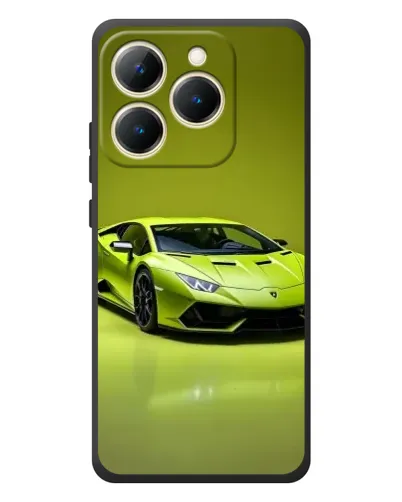Чехол для Realme 15T с картинкой «Салатовый Lamborghini Huracan»