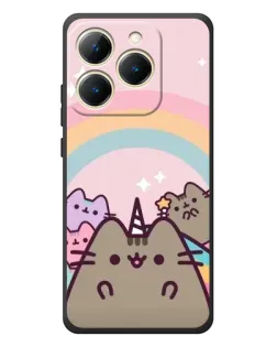 Чехол для Realme 15T с картинкой «Единорог Pusheen»