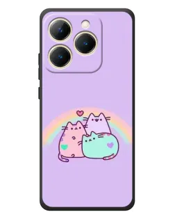 Чехол для Realme 15T с картинкой «Радужные Пушины»