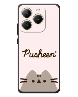 Чехол для Realme 15T с картинкой «Pusheen логотип»