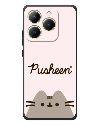 Чехол для Realme 15T с картинкой «Pusheen логотип»