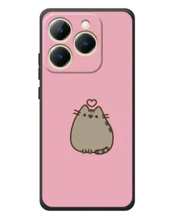 Чехол для Realme 15T с картинкой «Pusheen сердце»