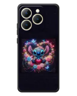 Чехол для Realme 15T с картинкой «Stitch в цветах»