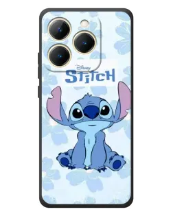 Чехол для Realme 15T с картинкой «Stitch среди цветов»