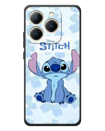 Чехол для Realme 15T с картинкой «Stitch среди цветов»