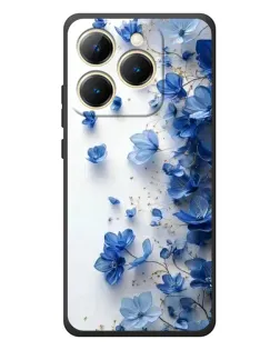 Чехол для Realme 15T с картинкой «Голубой цветочный каскад»
