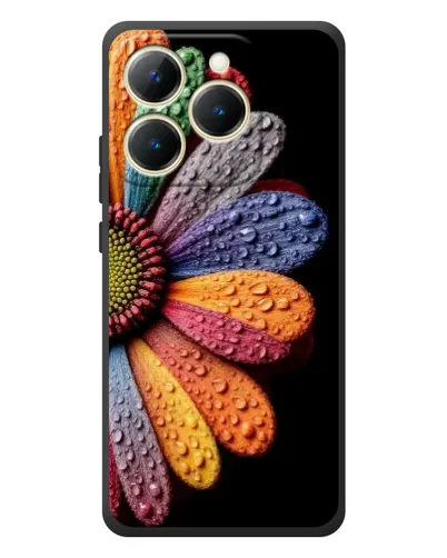 Чехол для Realme 15T с картинкой «Радужный цветок»