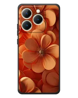 Чехол для Realme 15T с картинкой «Оранжевый макро цветок»