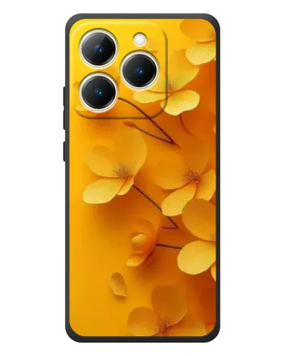 Чехол для Realme 15T с картинкой «Золотые лепестки»