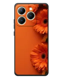 Чехол для Realme 15T с картинкой «Оранжевые герберы»