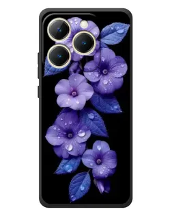 Чехол для Realme 15T с картинкой «Фиолетовые цветы с росою» Чехол для Realme 15T с картинкой «Фиолетовые цветы с росою»