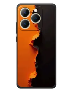 Чехол для Realme 15T с картинкой «Оранжевый разлом»