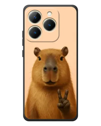 Чехол для Realme 15T с картинкой «Капибара виктория»