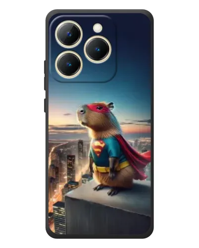 Чехол для Realme 15T с картинкой «Капи-мен супергерой»