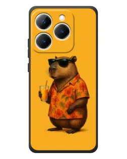 Чехол для Realme 15T с картинкой «Капибара на отдыхе»
