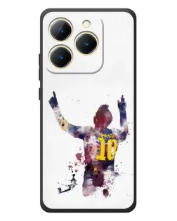 Чехол для Realme 15T с картинкой «Акварельный Месси Барселона»