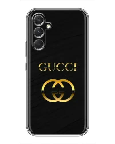 Чехол для Realme 15x с картинкой «Золотой логотип Gucci»