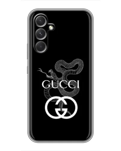 Чехол для Realme 15x с картинкой «Gucci — серебряная змея»