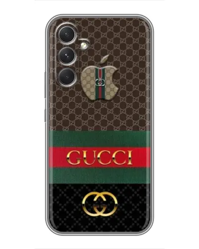 Чехол для Realme 15x с картинкой «Gucci — брендированный десерт»