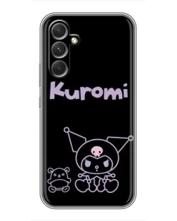Чохол для Realme 15x з картинкою «Kuromi — чорний мінімалізм»