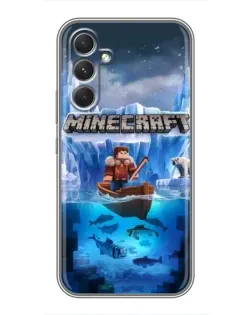 Чохол для Realme 15x з картинкою «Minecraft льодянийсвіт»