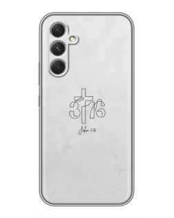 Чохол для Realme 15x з картинкою «Івана 3:16 Хрест»