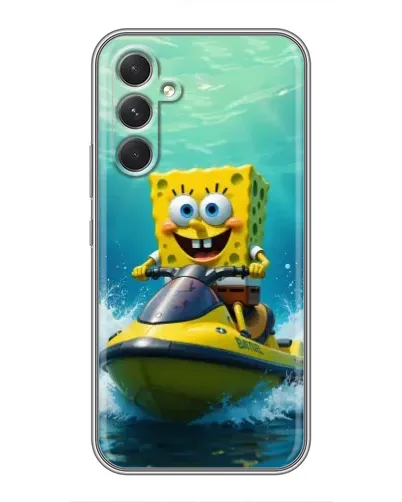 Чохол для Realme 15x з картинкою «Спанч Боб на гідроциклі» Чохол для Realme 15x з картинкою «Спанч Боб на гідроциклі»