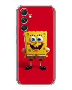 Чохол для Realme 15x з картинкою «Спанч Боб на червоному»