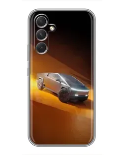 Чохол для Realme 15x з картинкою «Cybertruck у пустелі»