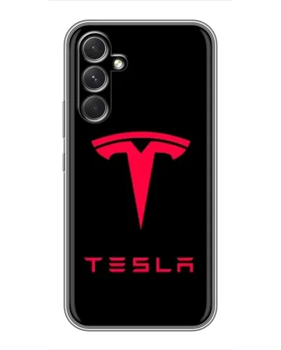Чохол для Realme 15x з картинкою «Tesla Red Logo»