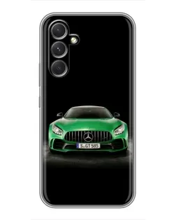 Чохол для Realme 15x з картинкою «Mercedes — неоновий лого»