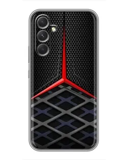 Чохол для Realme 15x з картинкою «Mercedes Carbon Grid»