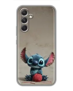 Чохол для Realme 15x з картинкою «Стіч на чоричневому фоні»