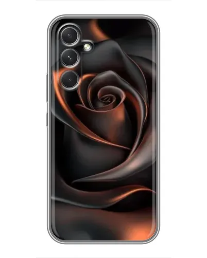 Чохол для Realme 15x з картинкою «Шовкова чорна троянда»