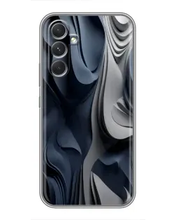 Чохол для Realme 15x з картинкою «Об'ємні сині складки»