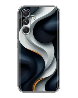 Чохол для Realme 15x з картинкою «Об'ємні чорно-білі стрічки»